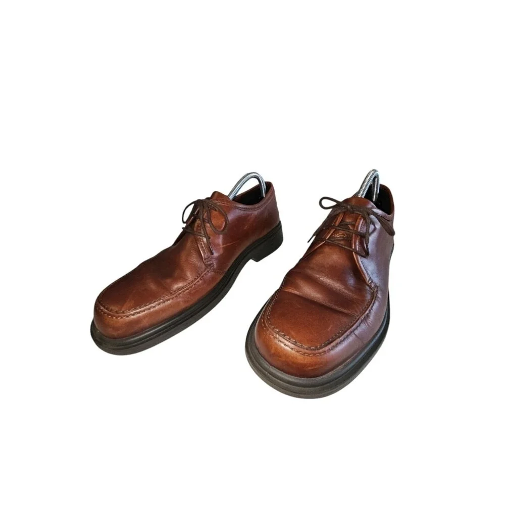 Ecco Men's‎ Mahogany Brown Derby Style Dress Shoe Size 44